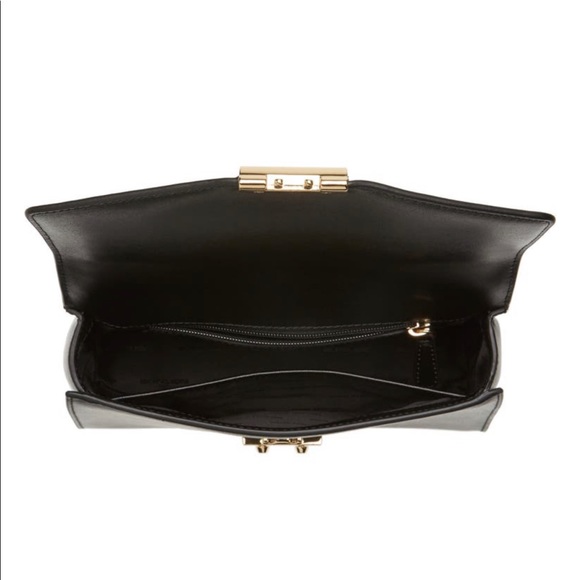 Michael Kors Sloan Leather Signature Logo Medium Satchel Bag, Brown & Black - Picture 3 of 12